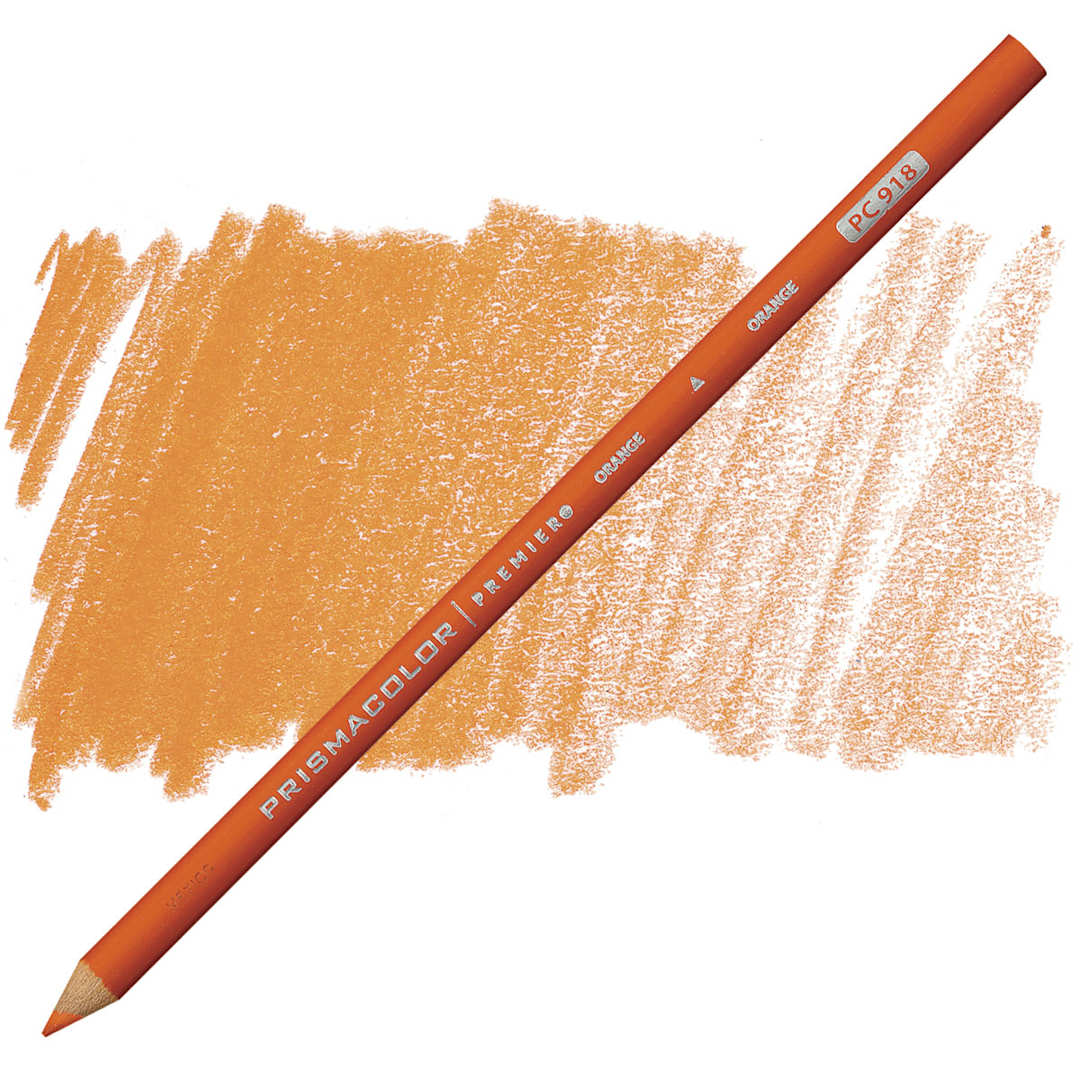 Open in modal - Prismacolor Premier Colored Pencil - Orange pencil and swatch