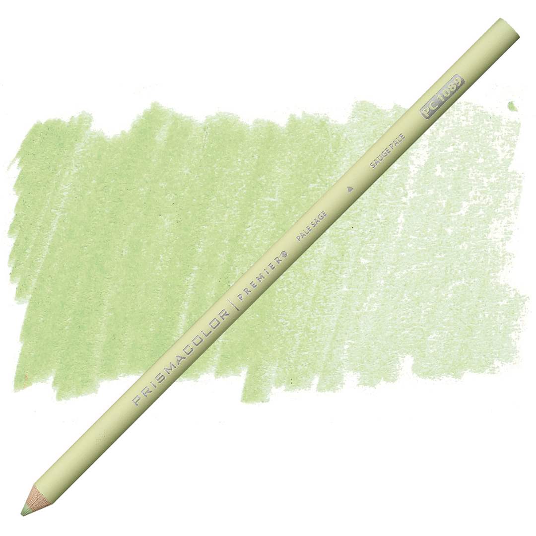 Open in modal - Prismacolor Premier Colored Pencil  - Pale Sage pencil and swatch