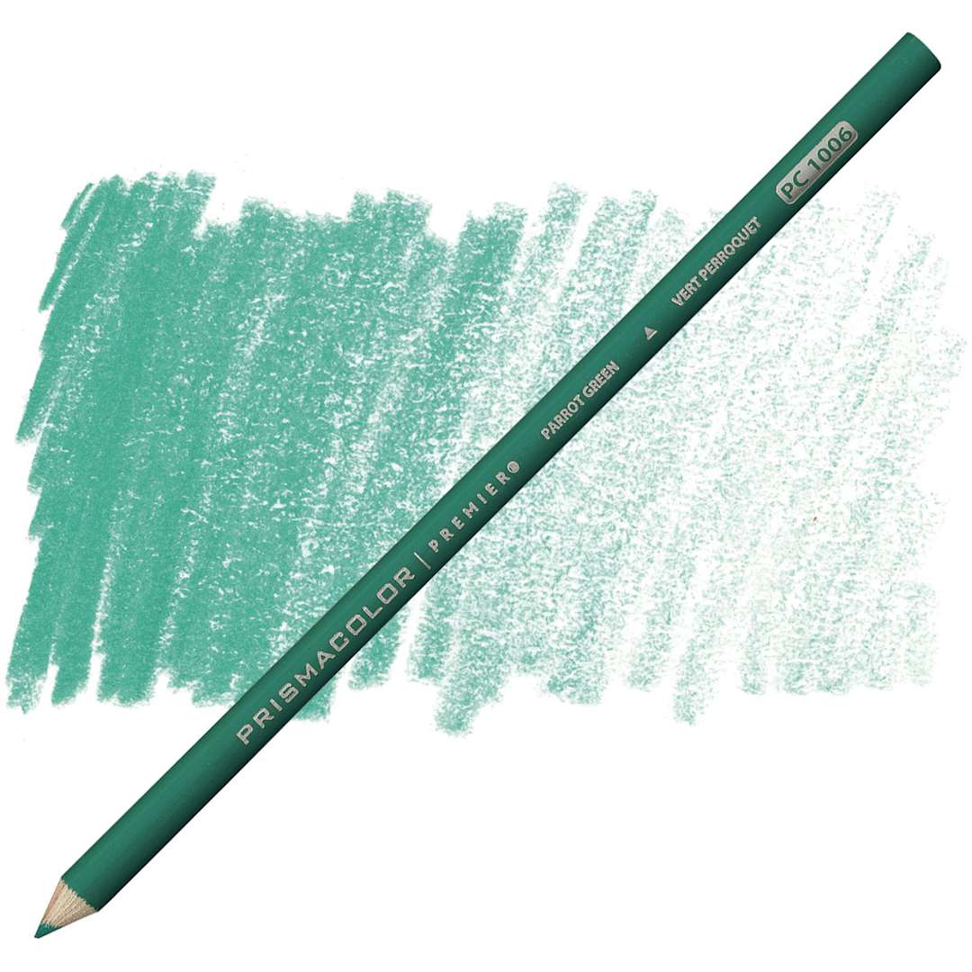 Open in modal - Prismacolor Premier Colored Pencil - Parrot Green pencil and swatch