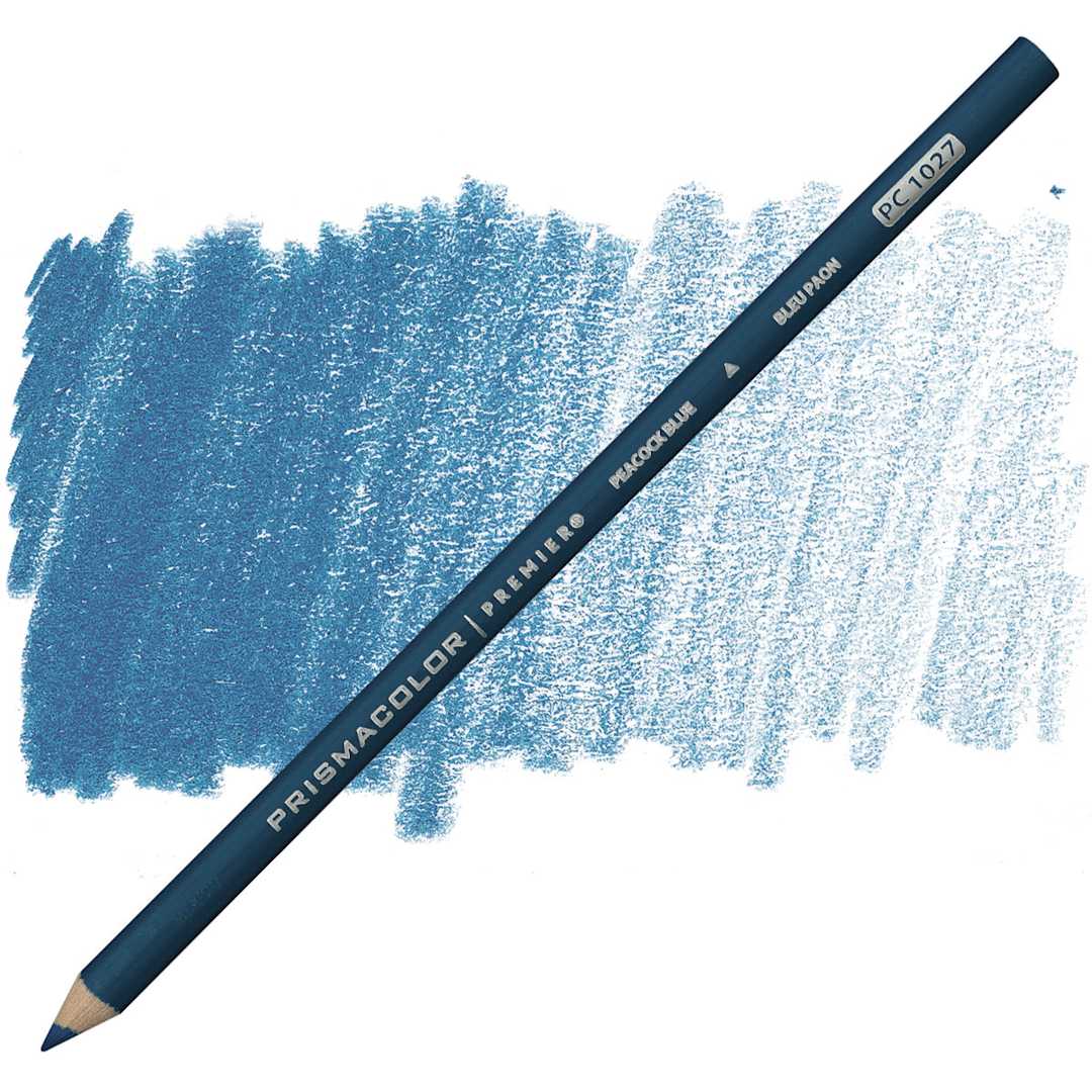 Open in modal - Prismacolor Premier Colored Pencil - Peacock Blue pencil and swatch