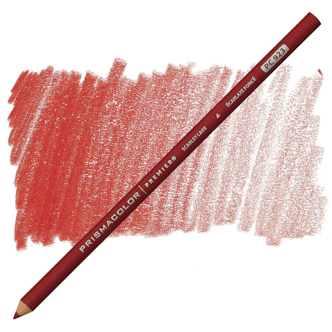 Open in modal - Prismacolor Premier Colored Pencil - Scarlet Lake pencil and swatch