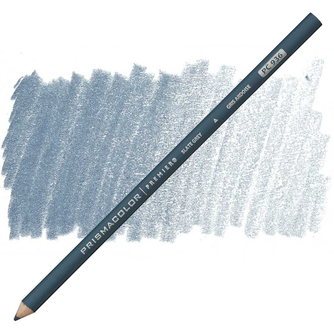 Open in modal - Prismacolor Premier Colored Pencil - Slate Grey pencil and swatch