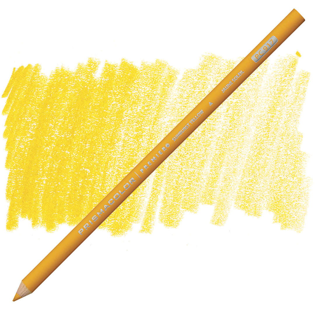 Open in modal - Prismacolor Premier Colored Pencil  - Sunburst Yellow pencil and swatch