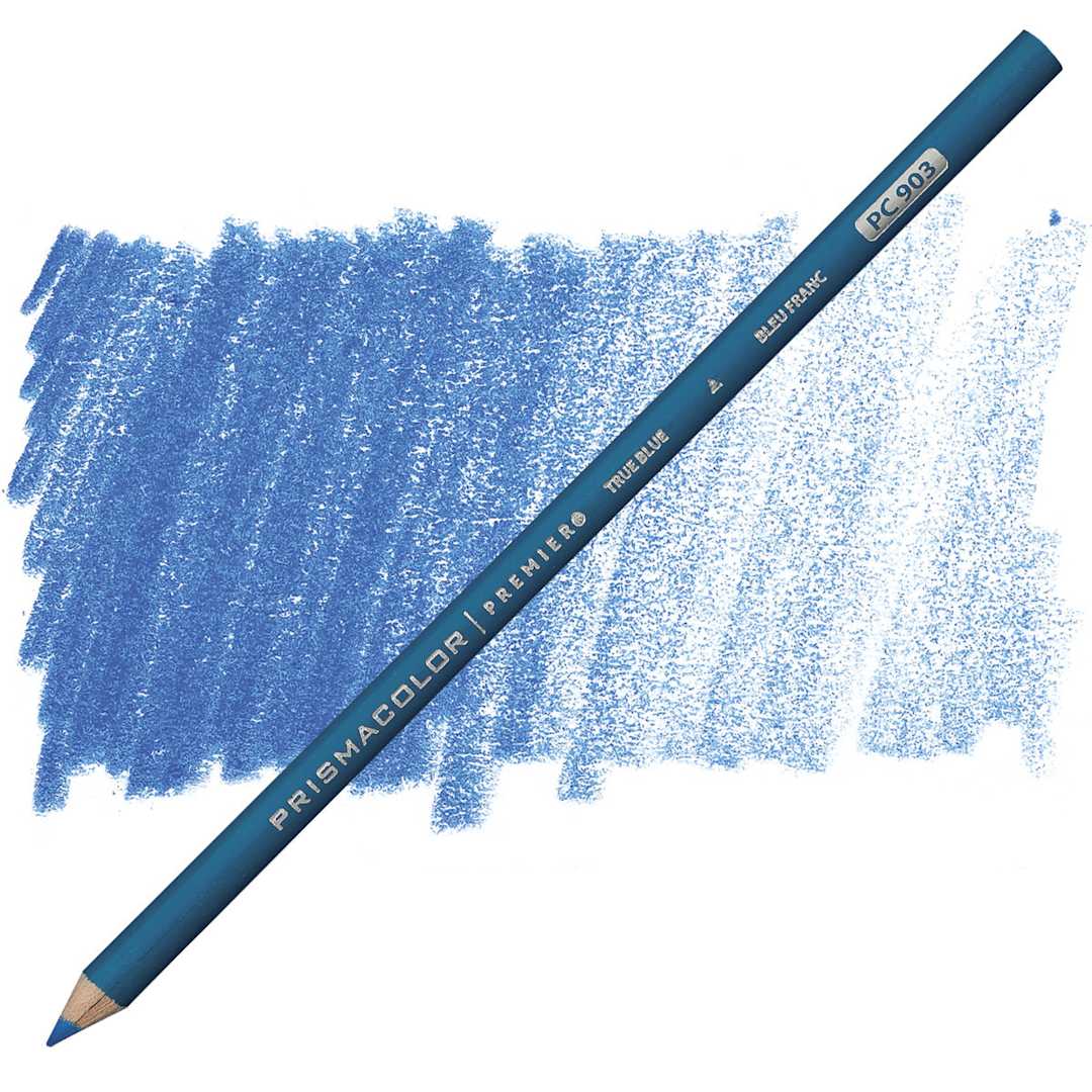 Open in modal - Prismacolor Premier Colored Pencil - True Blue pencil and swatch