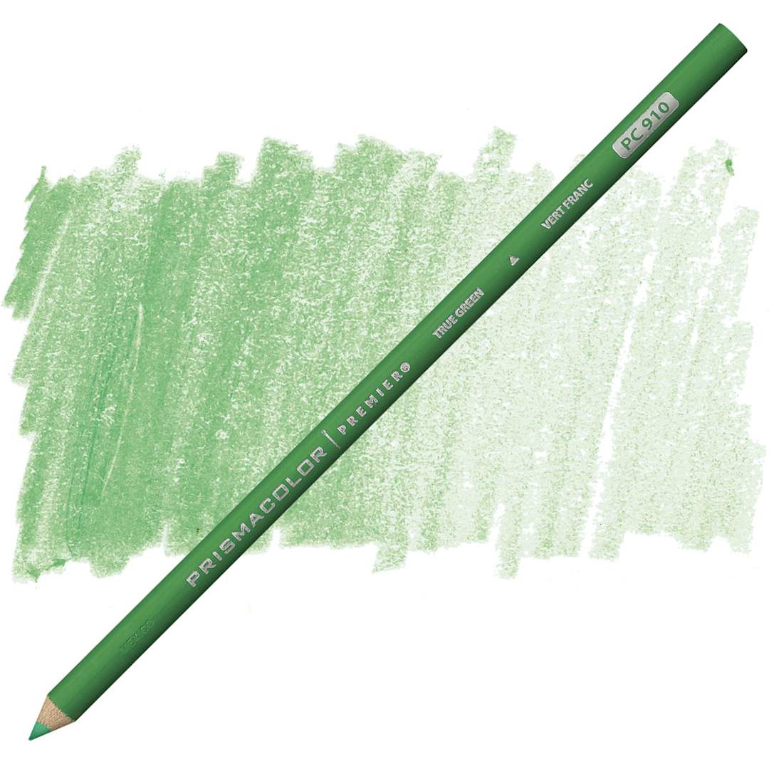 Open in modal - Prismacolor Premier Colored Pencil - True Green pencil and swatch