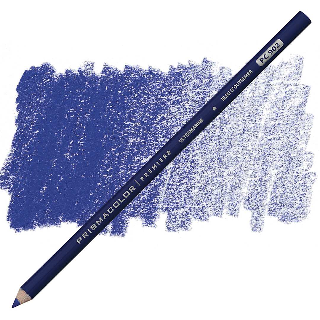 Open in modal - Prismacolor Premier Colored Pencil - Ultramarine pencil and swatch