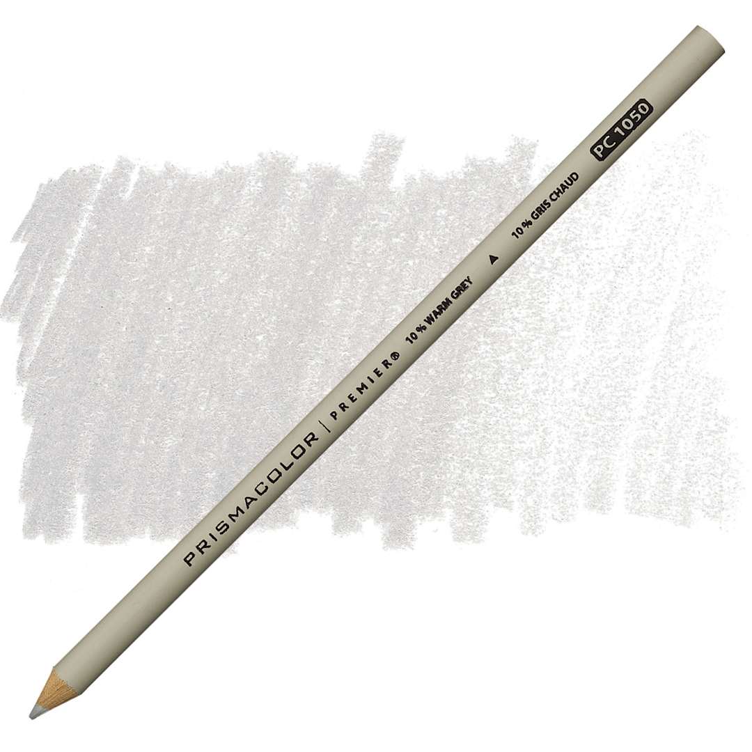 Open in modal - Prismacolor Premier Colored Pencil  - Warm Grey 10% pencil and swatch