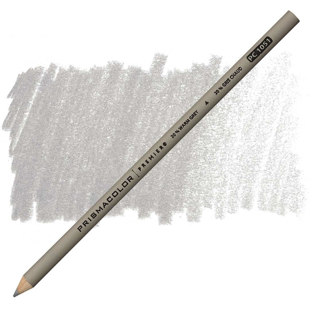 Open in modal - Prismacolor Premier Colored Pencil  - Warm Grey 20% pencil and swatch