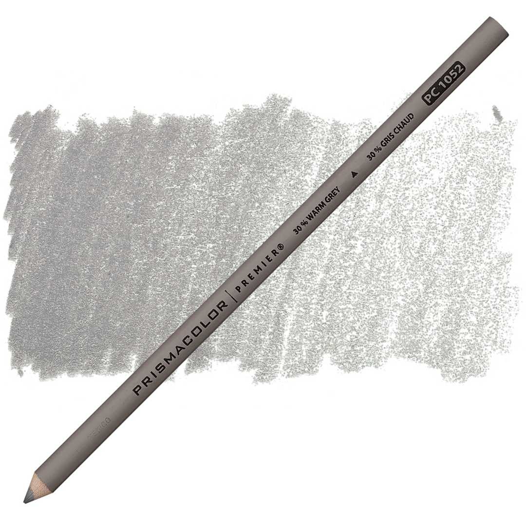 Open in modal - Prismacolor Premier Colored Pencil  - Warm Grey 30% pencil and swatch