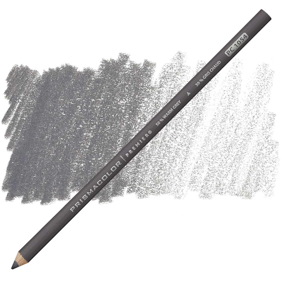 Open in modal - Prismacolor Premier Colored Pencil  - Warm Grey 50% pencil and swatch