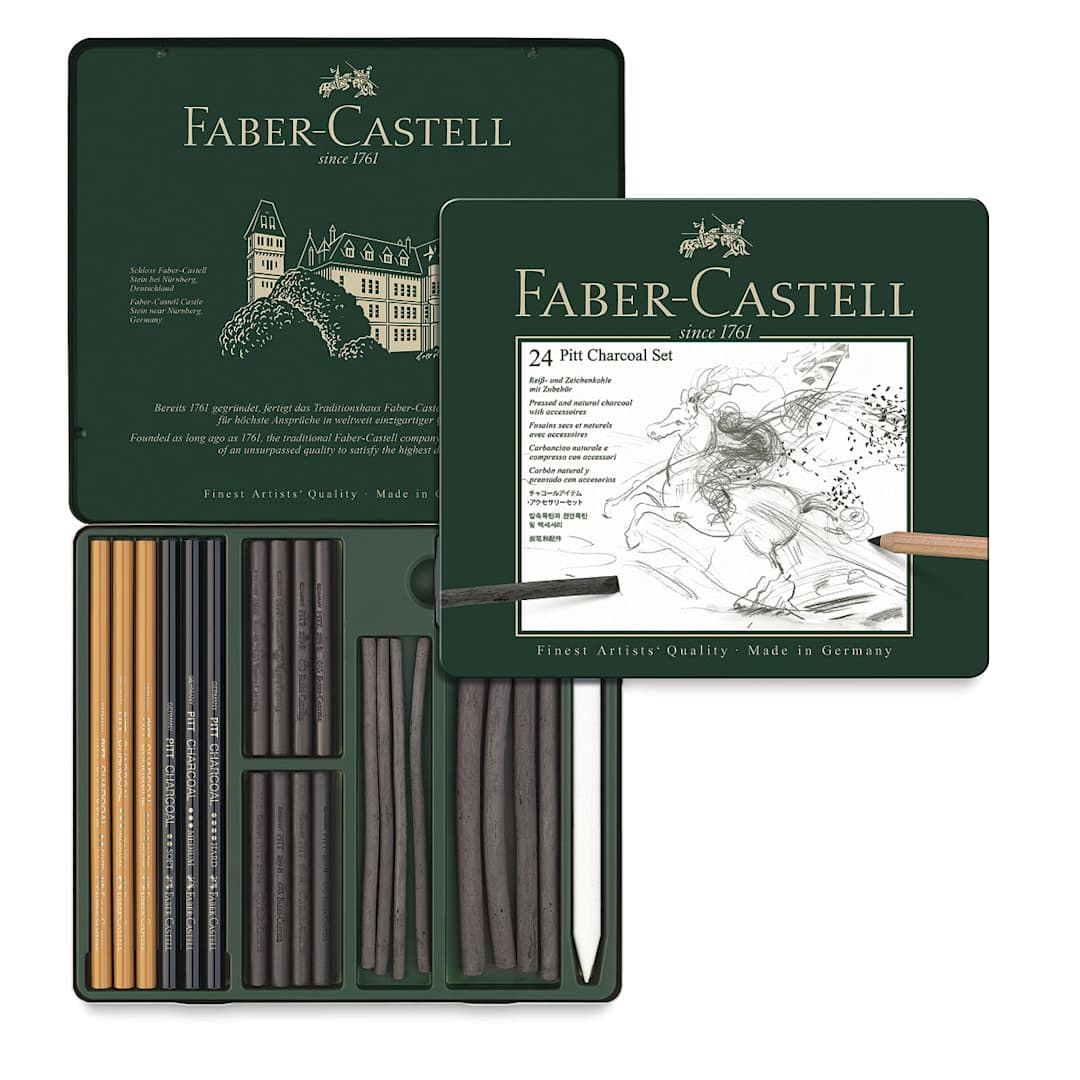 Open in modal - Faber-Castell Pitt Charcoal Tin