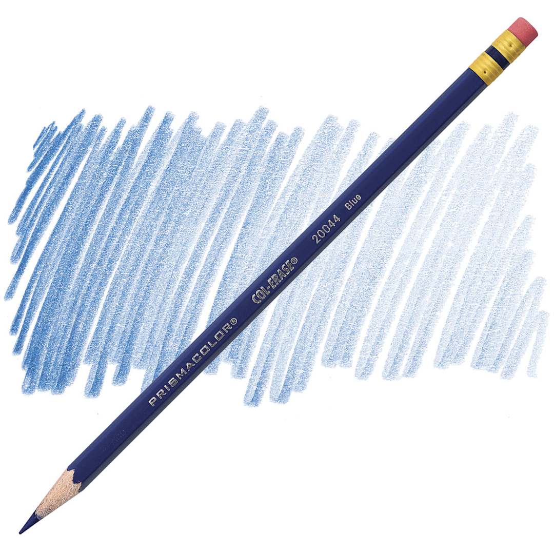 Open in modal - Prismacolor Col-Erase Pencil - Blue pencil and swatch