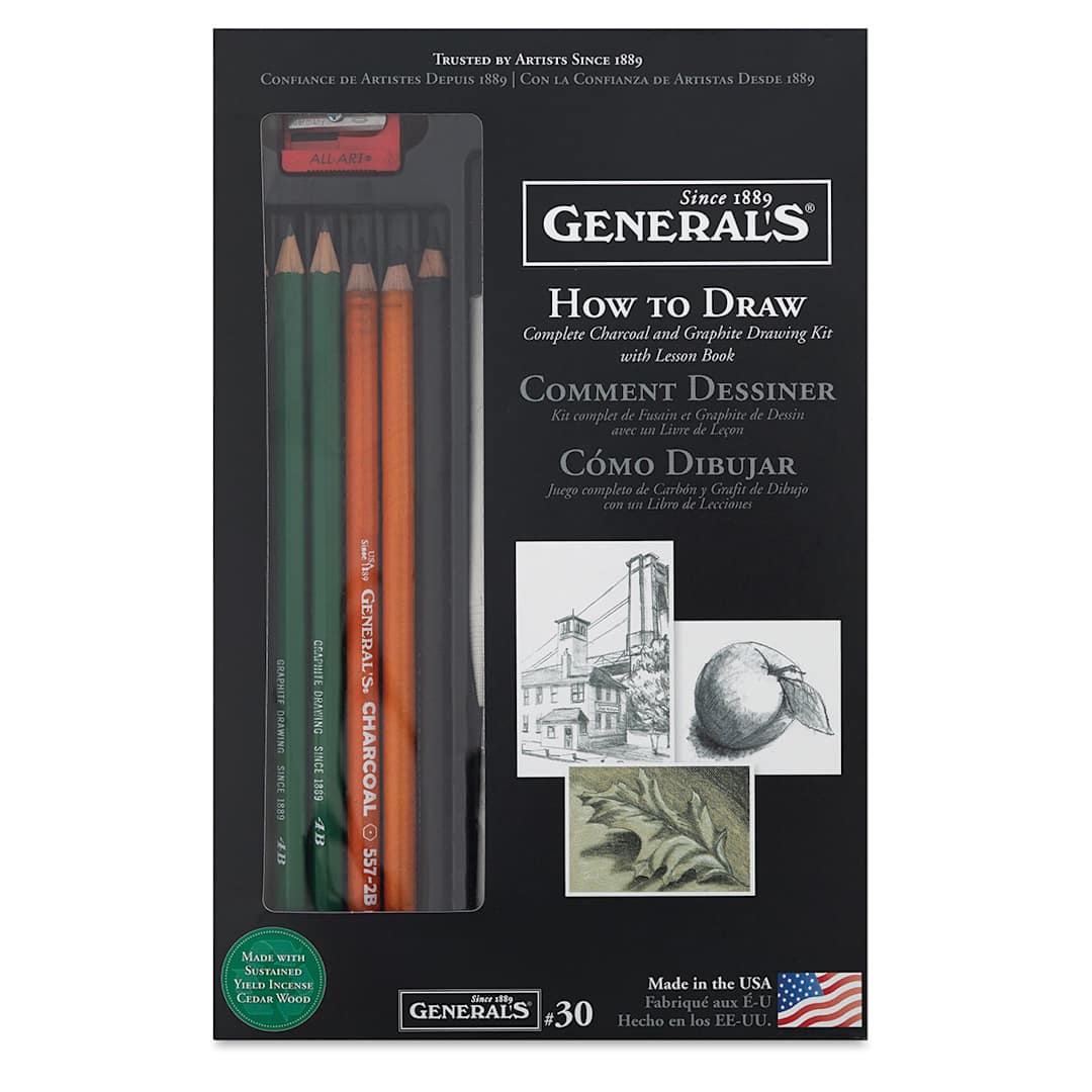 Open in modal - General's Drawing Pencil Set No. 30 - Front of package