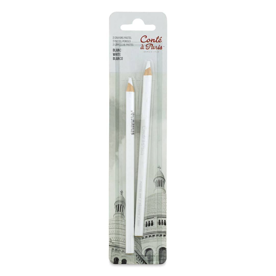 Open in modal - Conté à Paris Pastel Pencils - Set of 2, White, front of the packaging