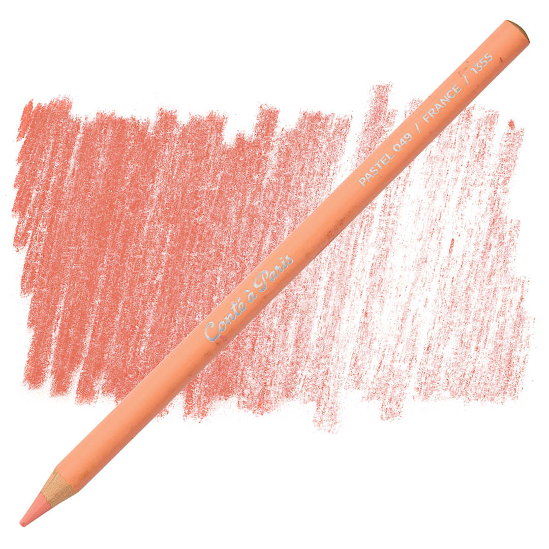 Open in modal - Conté à Paris Pastel Pencil - Light Orange pencil and swatch