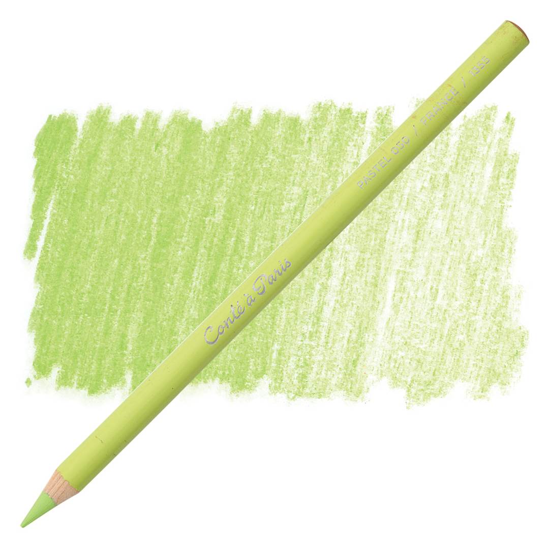 Open in modal - Conté à Paris Pastel Pencil -  Lime Green pencil and swatch