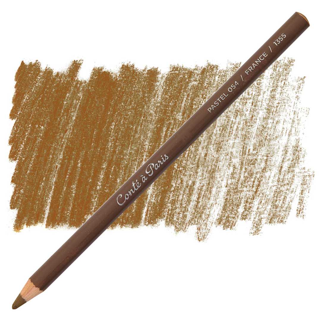Open in modal - Conté à Paris Pastel Pencil - Raw Umber pencil and swatch