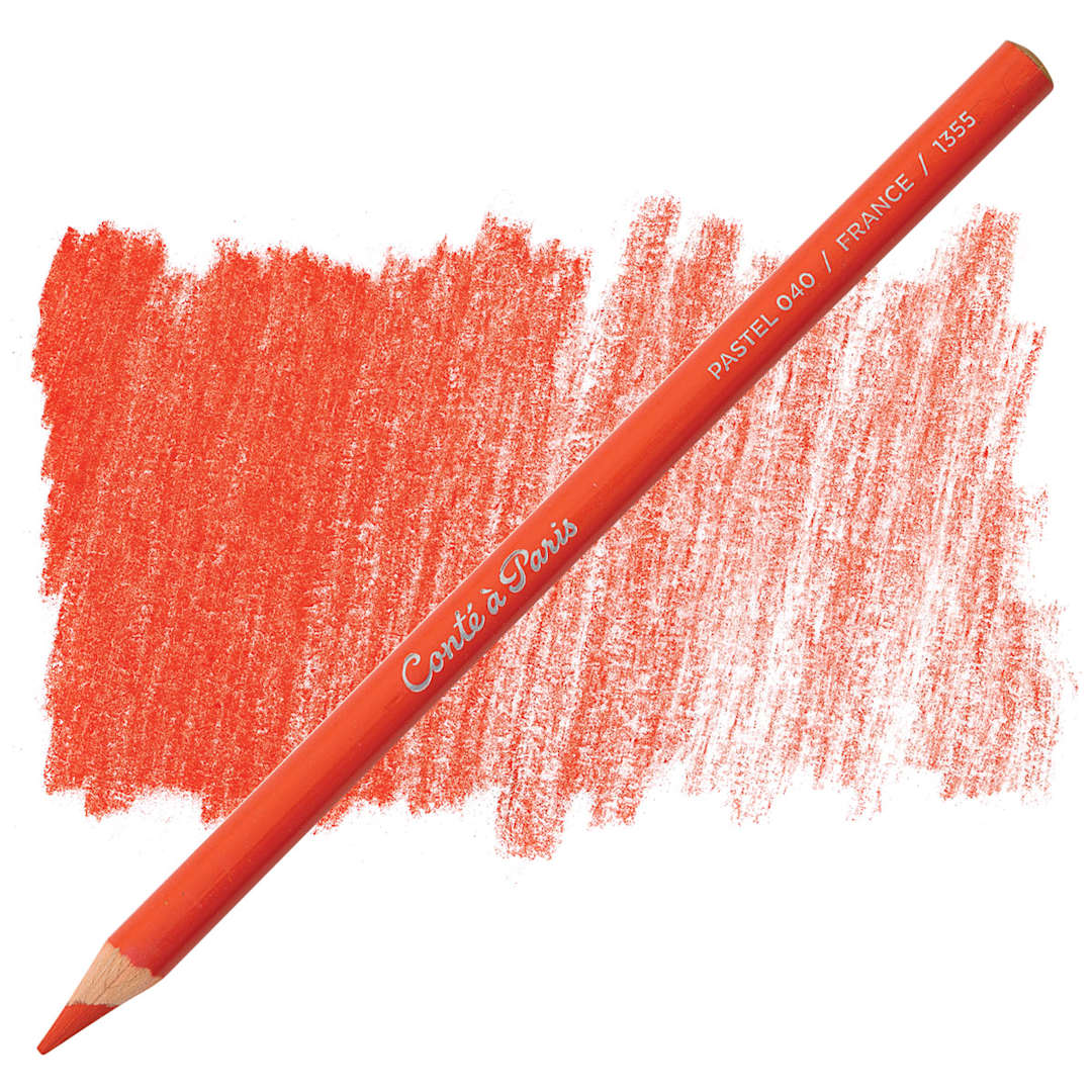 Open in modal - Conté à Paris Pastel Pencil - Red Lead pencil and swatch