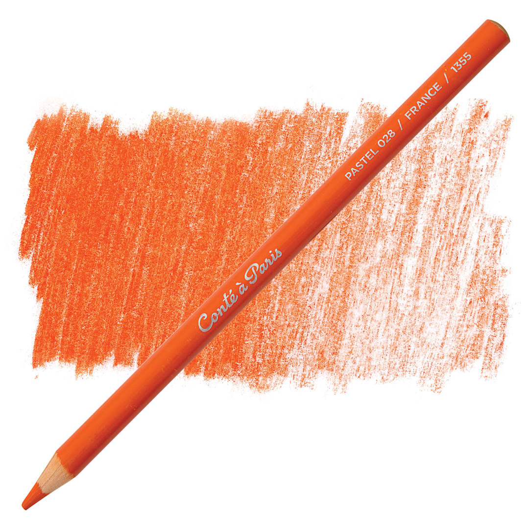 Open in modal - Conté à Paris Pastel Pencil - Scarlet pencil and swatch