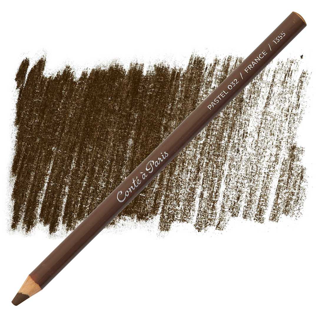 Open in modal - Conté à Paris Pastel Pencil -  Umber pencil and swatch