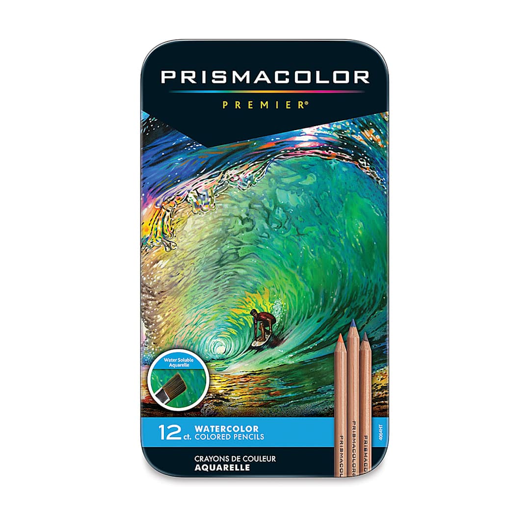 Open in modal - Prismacolor Watercolor Pencil Set - Assorted Colors, Set of 12, front of the packaging