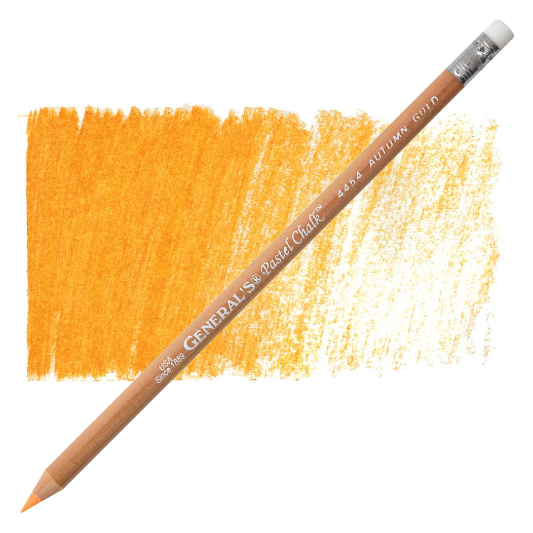 Open in modal - General's Pastel Chalk Pencil - Autumn Gold pencil and swatch