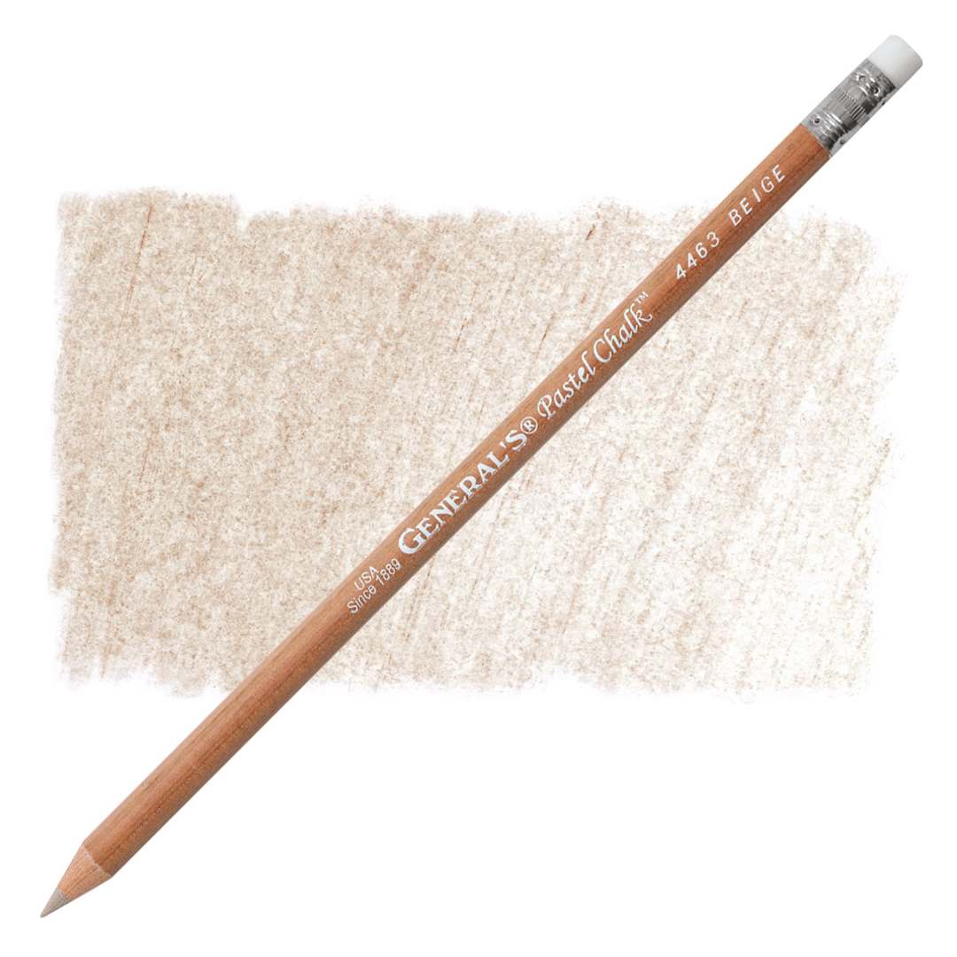 Open in modal - General's Pastel Chalk Pencil - Beige pencil and swatch