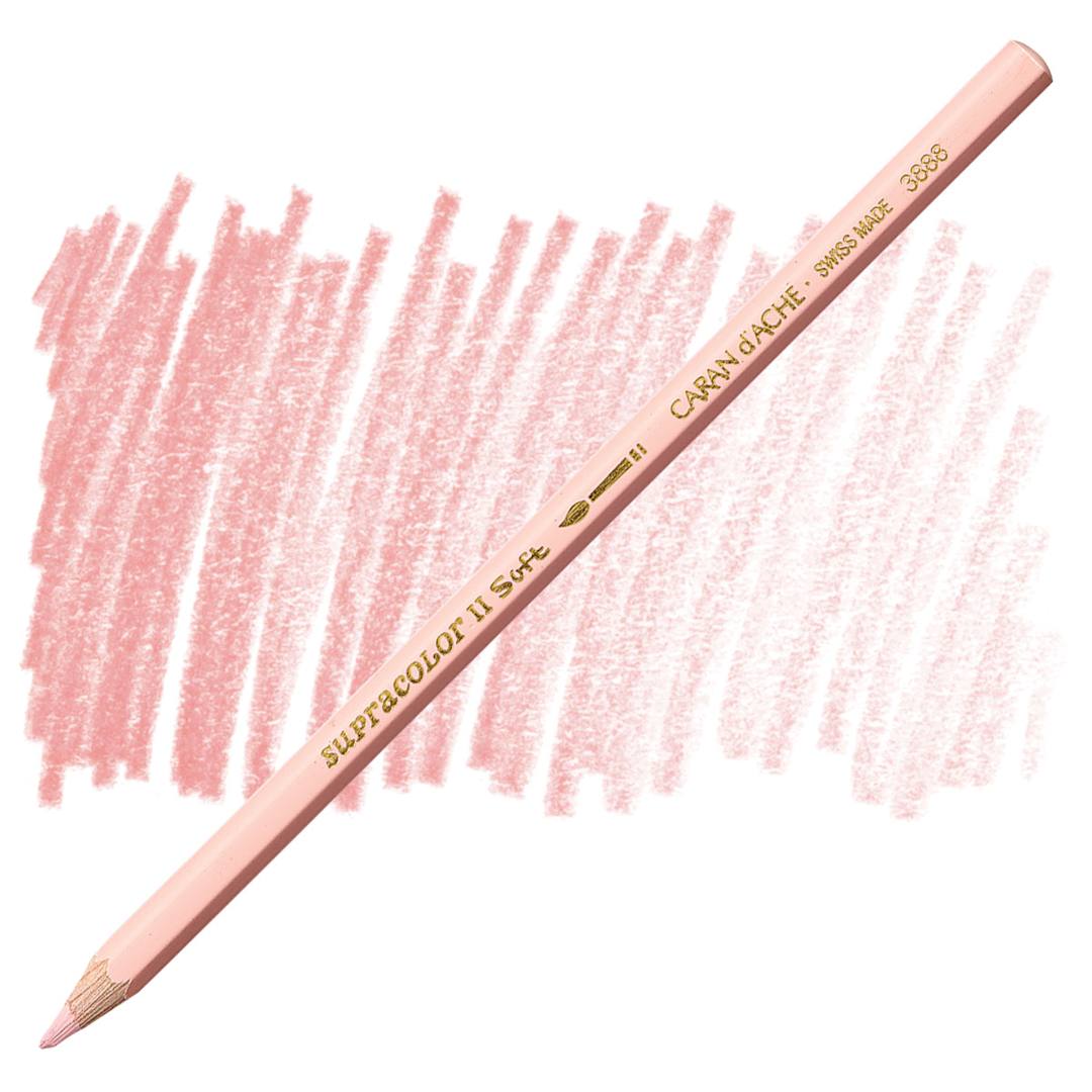Open in modal - Caran d'Ache Supracolor Soft Aquarelle Pencil - Granite Rose pencil and swatch