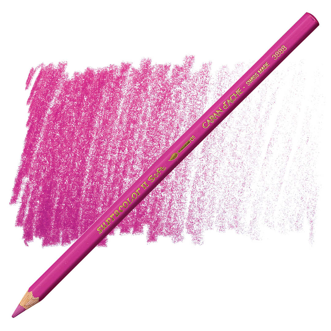 Open in modal - Caran d'Ache Supracolor Soft Aquarelle Pencil - Purple pencil and swatch