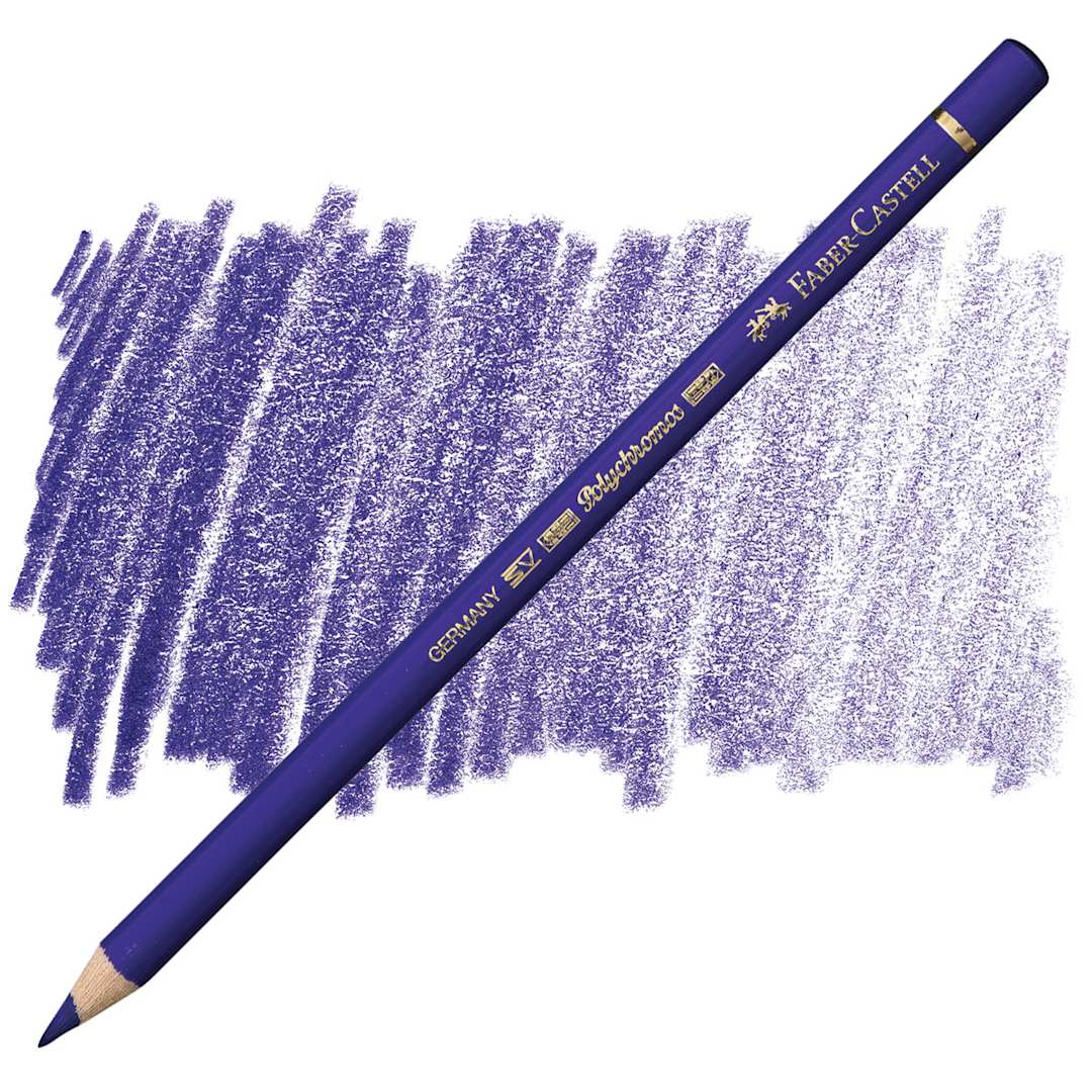 Open in modal - Faber-Castell Polychromos Pencil - Blue Violet pencil and swatch