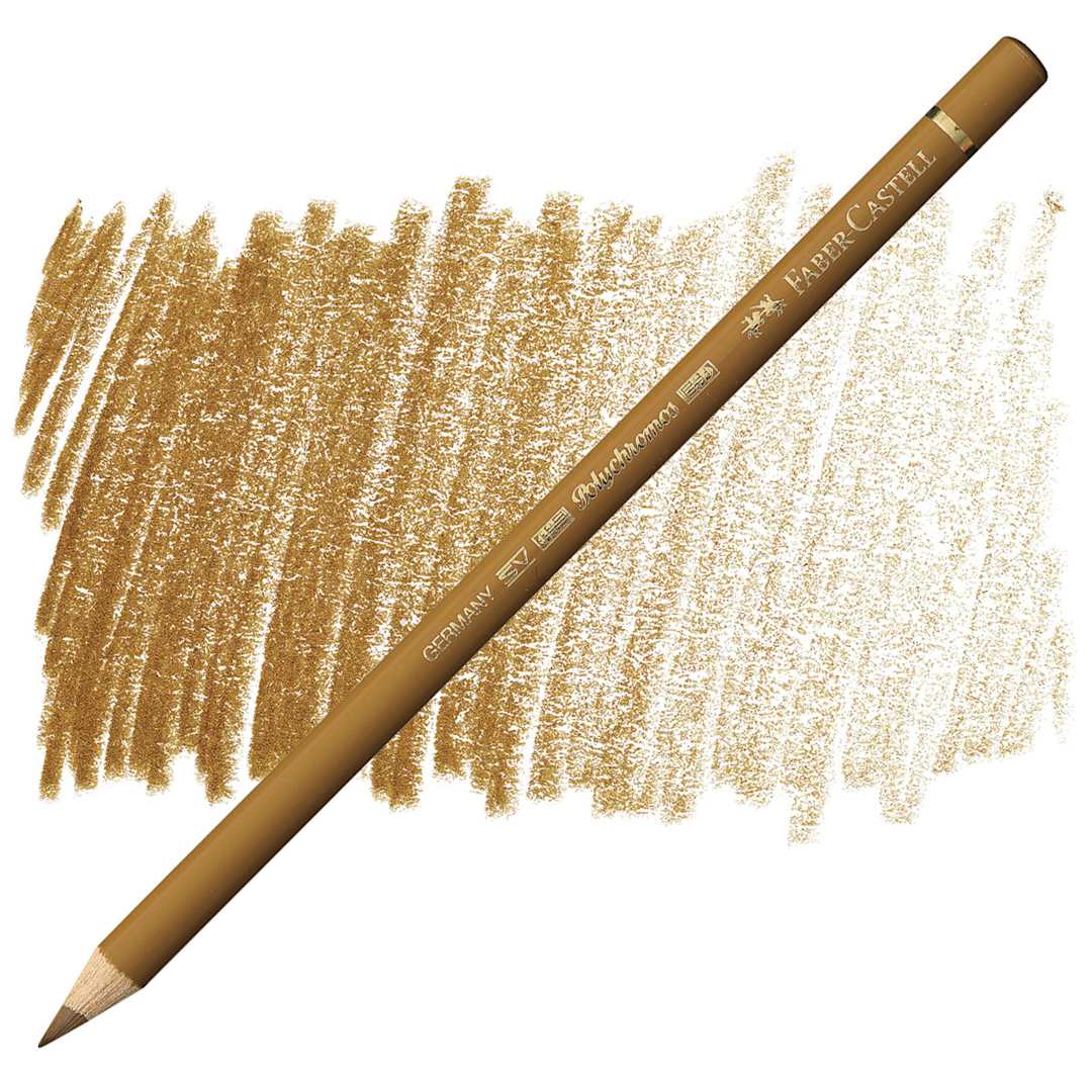 Open in modal - Faber-Castell Polychromos Pencil - Brown Ochre pencil and swatch