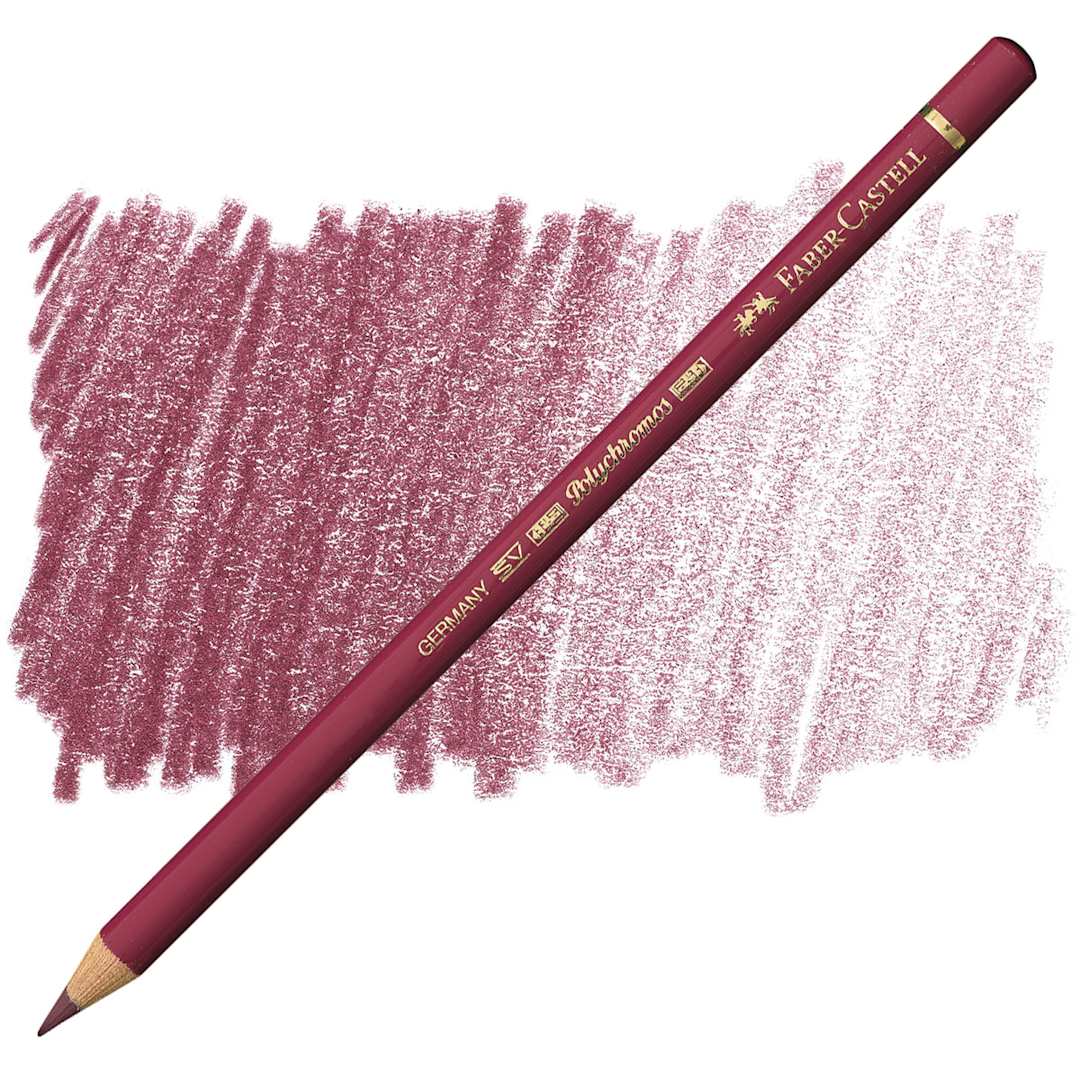 Open in modal - Faber-Castell Polychromos Pencil - Burnt Carmine pencil and swatch