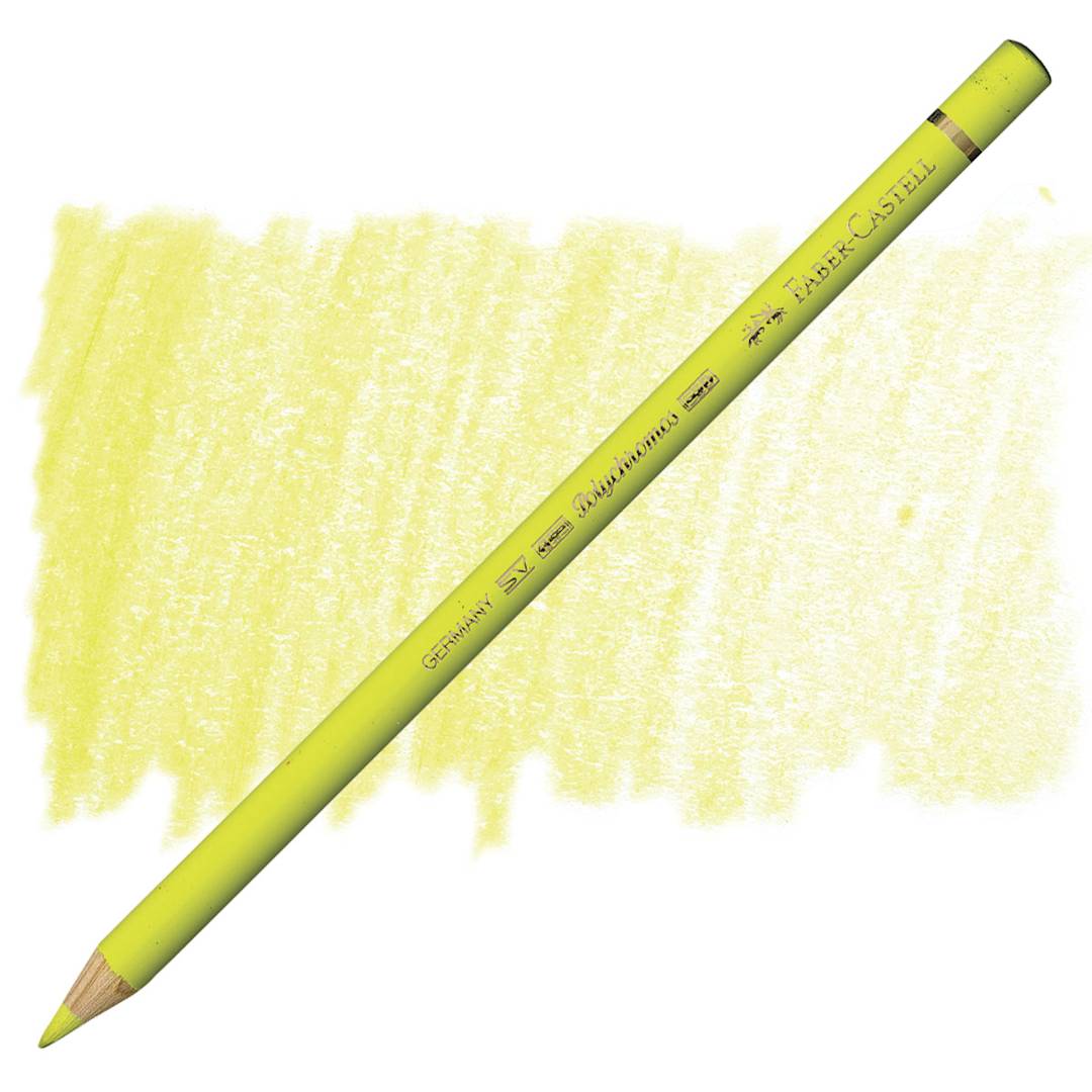 Open in modal - Faber-Castell Polychromos Pencil - Cadmium Yellow Lemon pencil and swatch