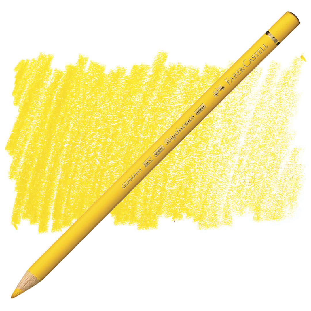 Open in modal - Faber-Castell Polychromos Pencil - Dark Cadmium Yellow pencil and swatch
