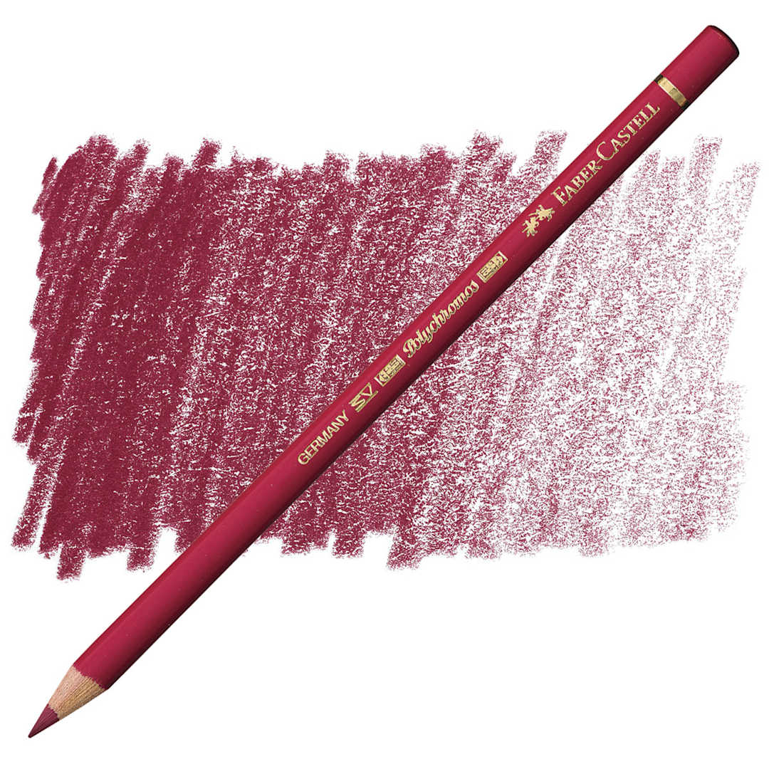 Open in modal - Faber-Castell Polychromos Pencil - Madder pencil and swatch