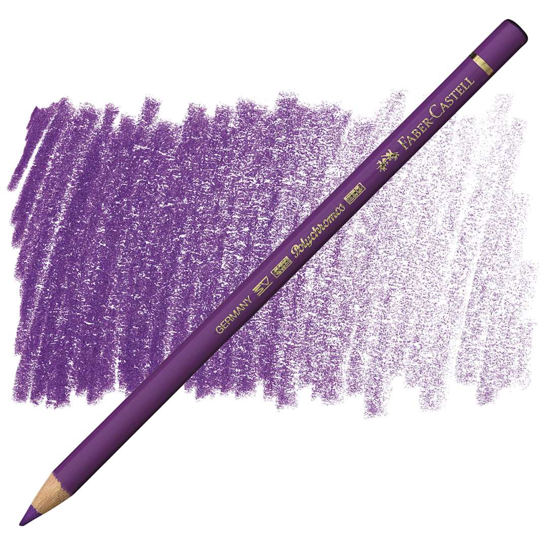 Open in modal - Faber-Castell Polychromos Pencil - Manganese Violet pencil and swatch