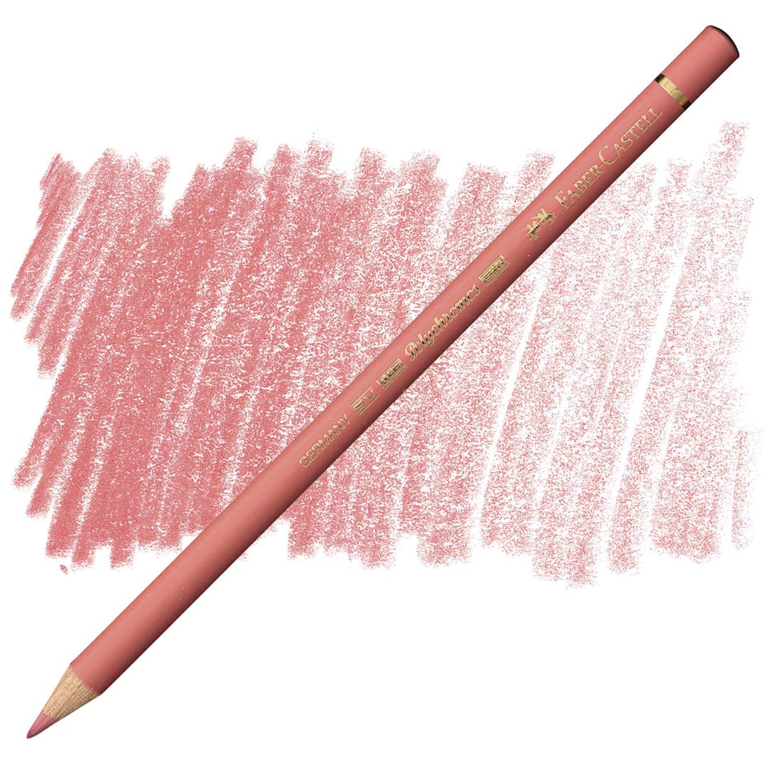 Open in modal - Faber-Castell Polychromos Pencil - Coral  pencil and swatch