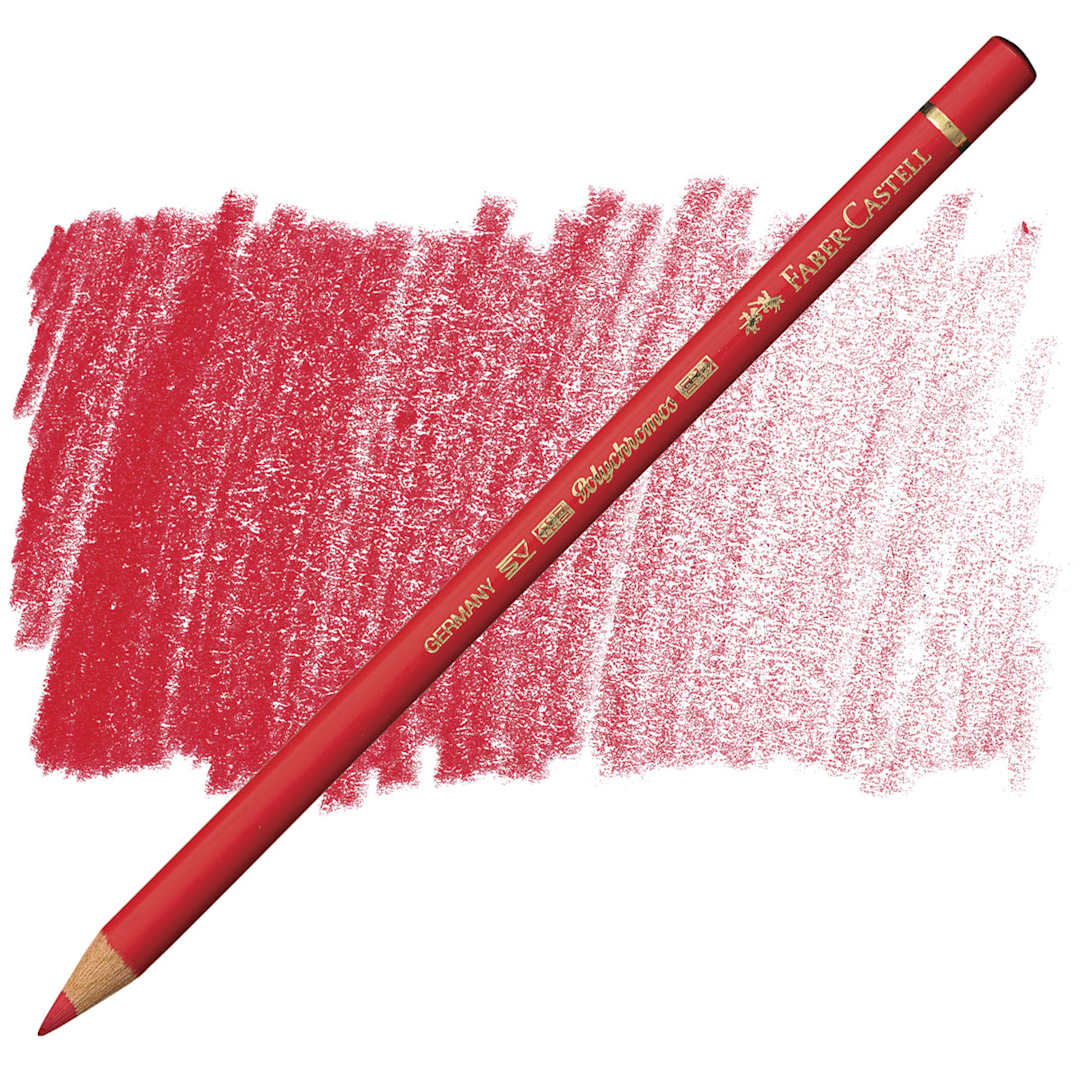Open in modal - Faber-Castell Polychromos Pencil - Pale Geranium Lake pencil and swatch