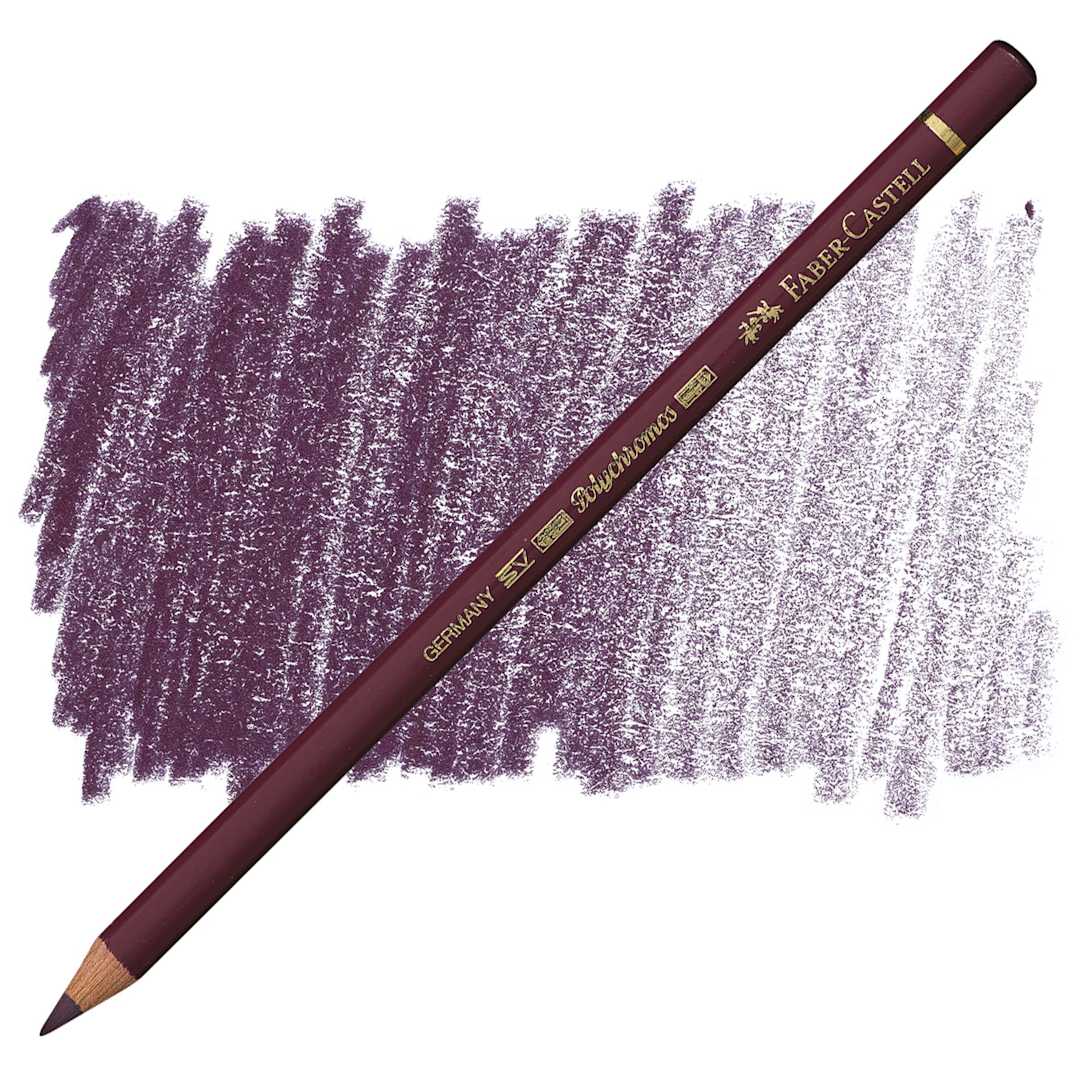 Open in modal - Faber-Castell Polychromos Pencil - Red-Violet pencil and swatch