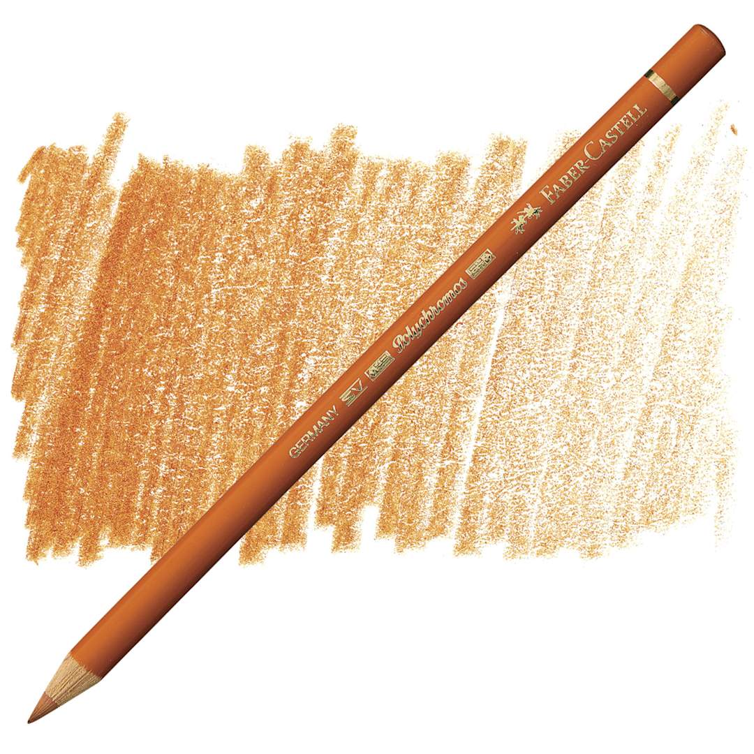 Open in modal - Faber-Castell Polychromos Pencil - Terracotta pencil and swatch