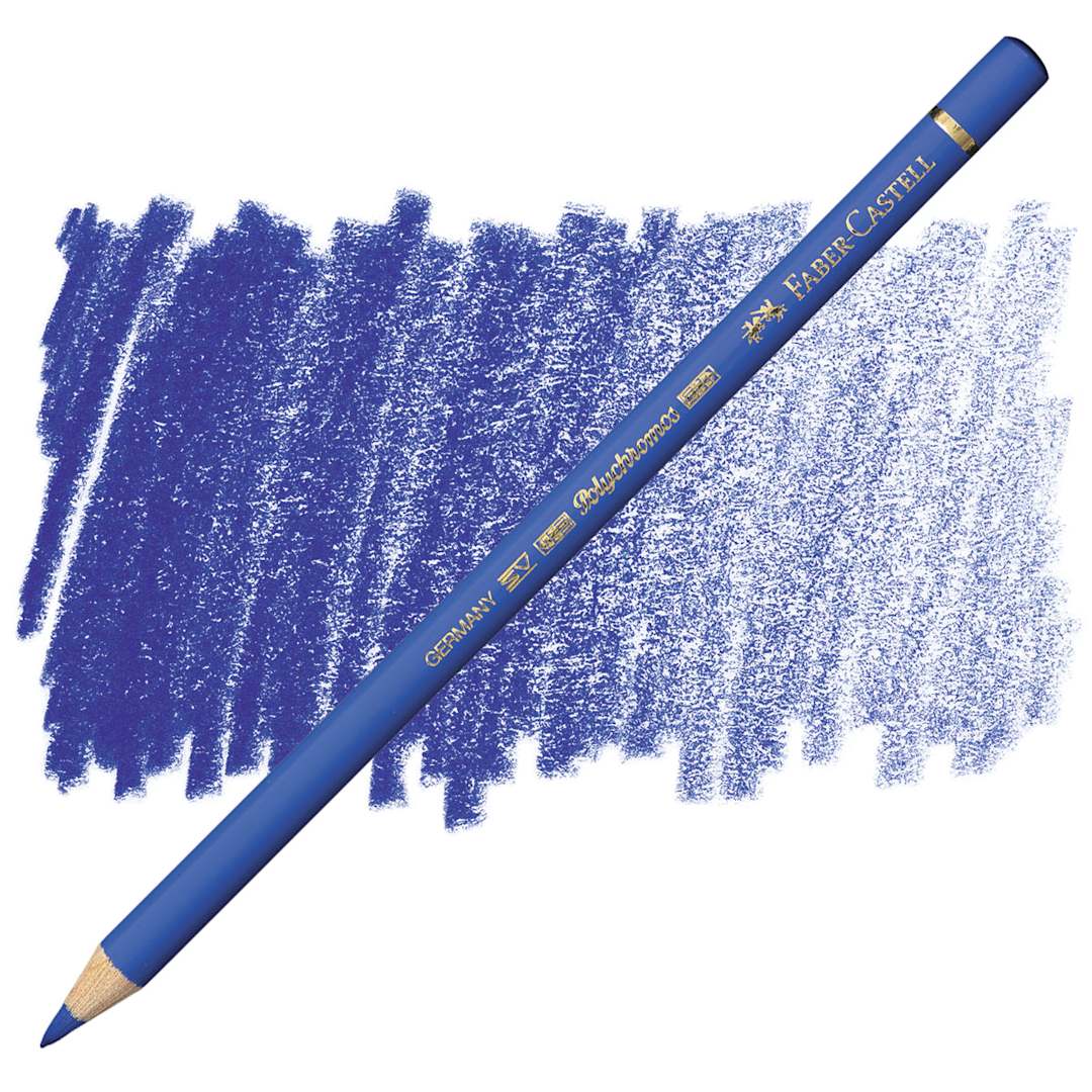 Open in modal - Faber-Castell Polychromos Pencil - Ultramarine pencil and swatch