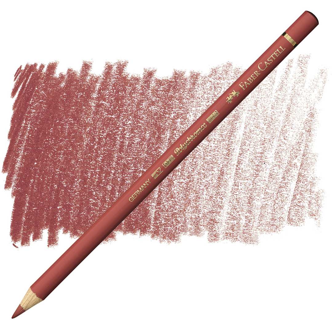 Open in modal - Faber-Castell Polychromos Pencil - Venetian Red pencil and swatch