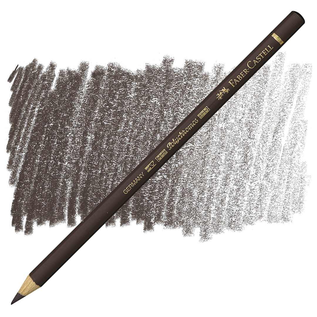 Open in modal - Faber-Castell Polychromos Pencil - Walnut Brown pencil and swatch