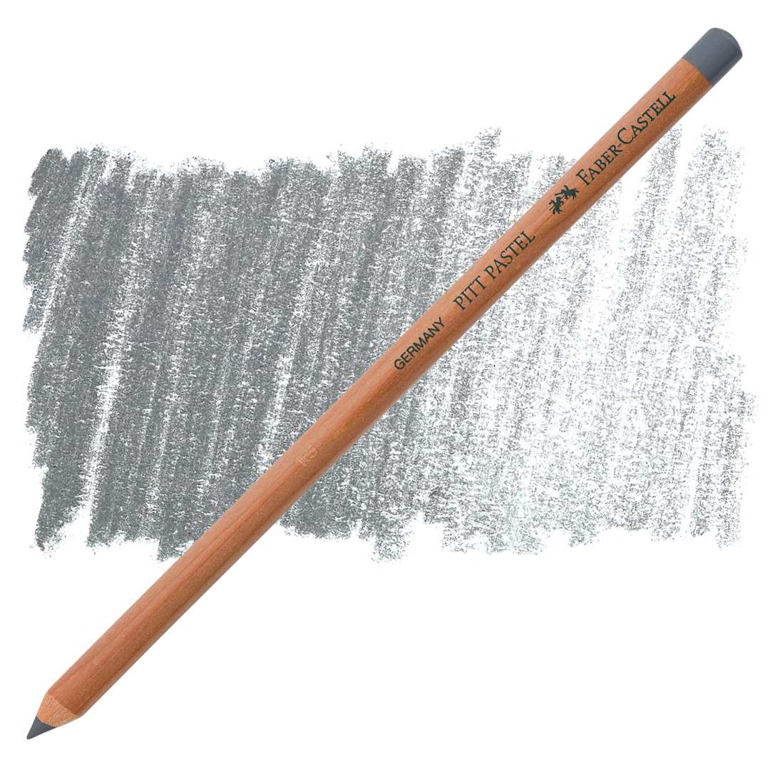 Open in modal - Faber-Castell Pitt Pastel Pencil - Cold Gray IV pencil and swatch