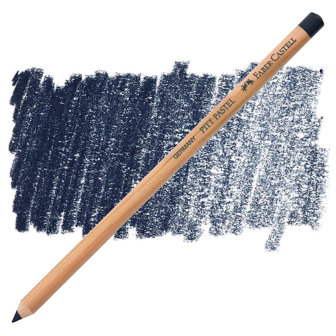 Open in modal - Faber-Castell Pitt Pastel Pencil - Dark Indigo pencil and swatch