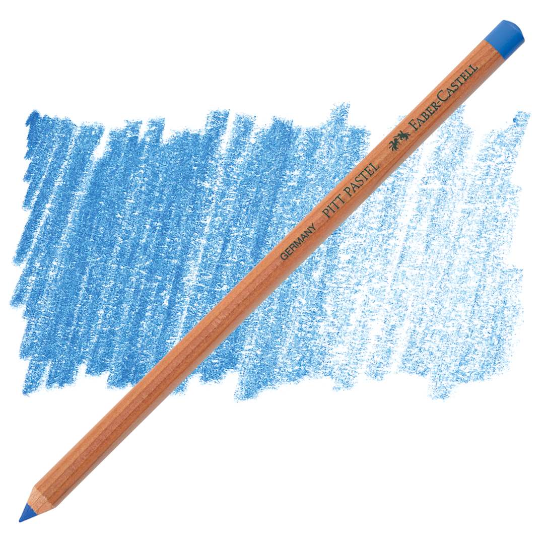 Open in modal - Faber-Castell Pitt Pastel Pencil - Light Ultramarine pencil and swatch