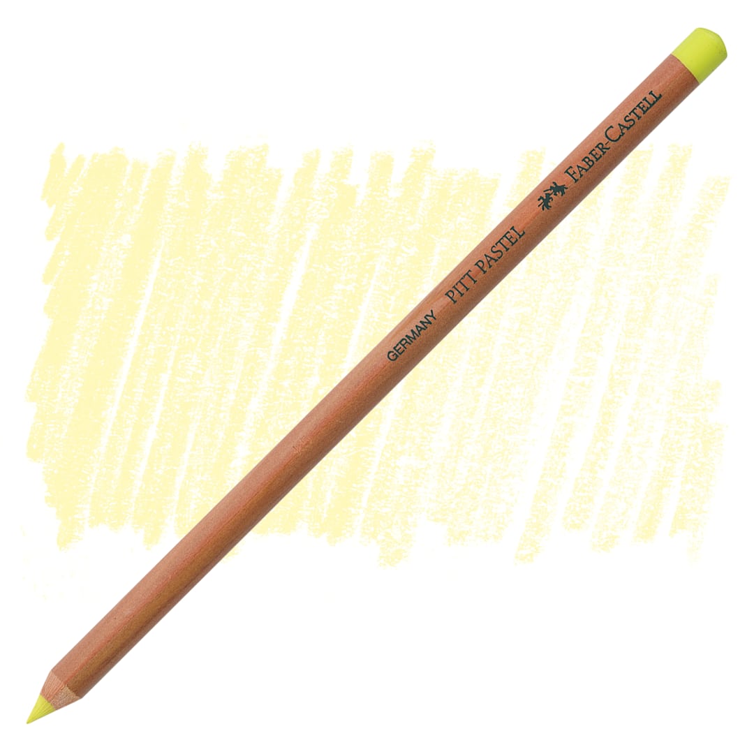 Open in modal - Faber-Castell Pitt Pastel Pencil - Light Yellow Glaze pencil and swatch