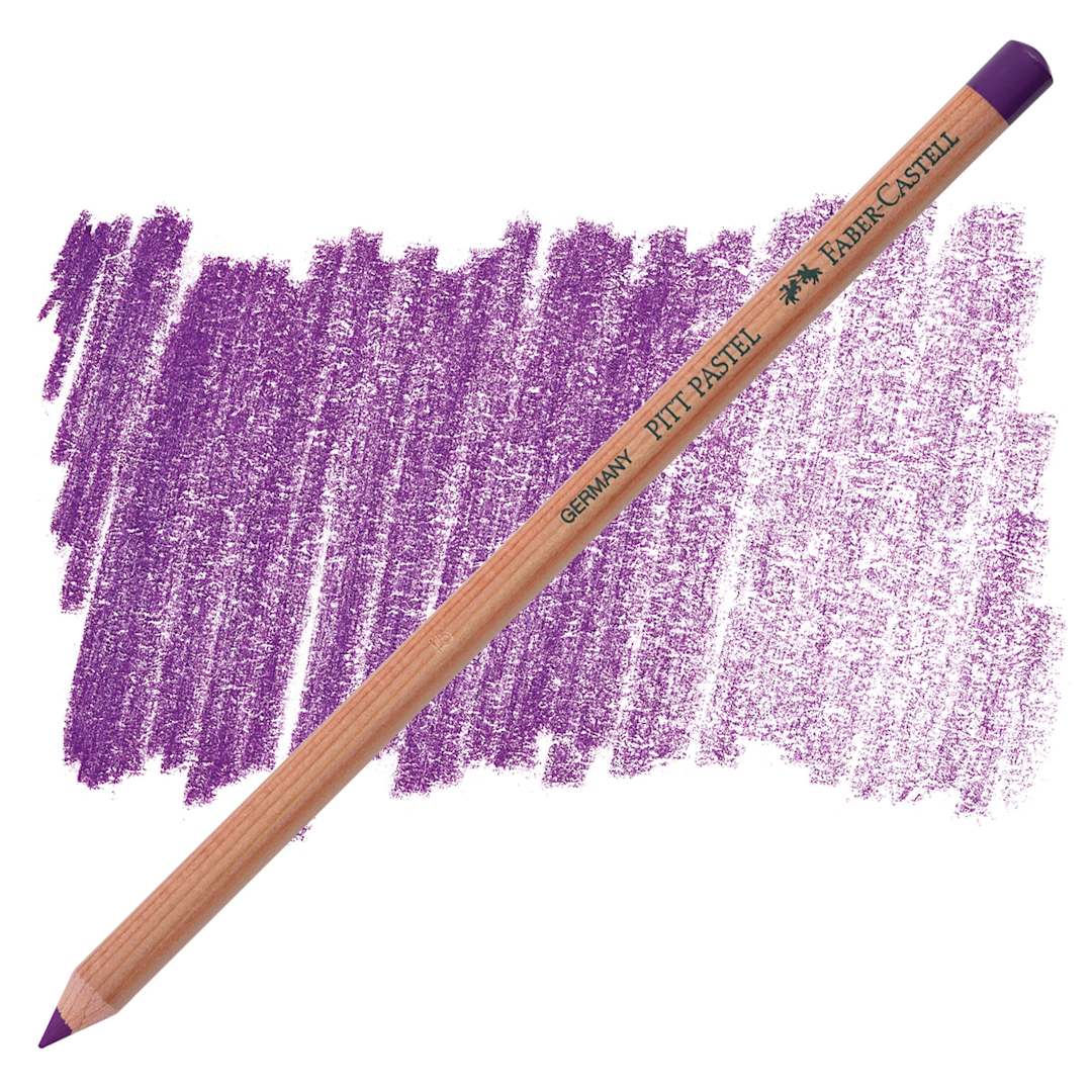 Open in modal - Faber-Castell Pitt Pastel Pencil - Manganese Violet pencil and swatch