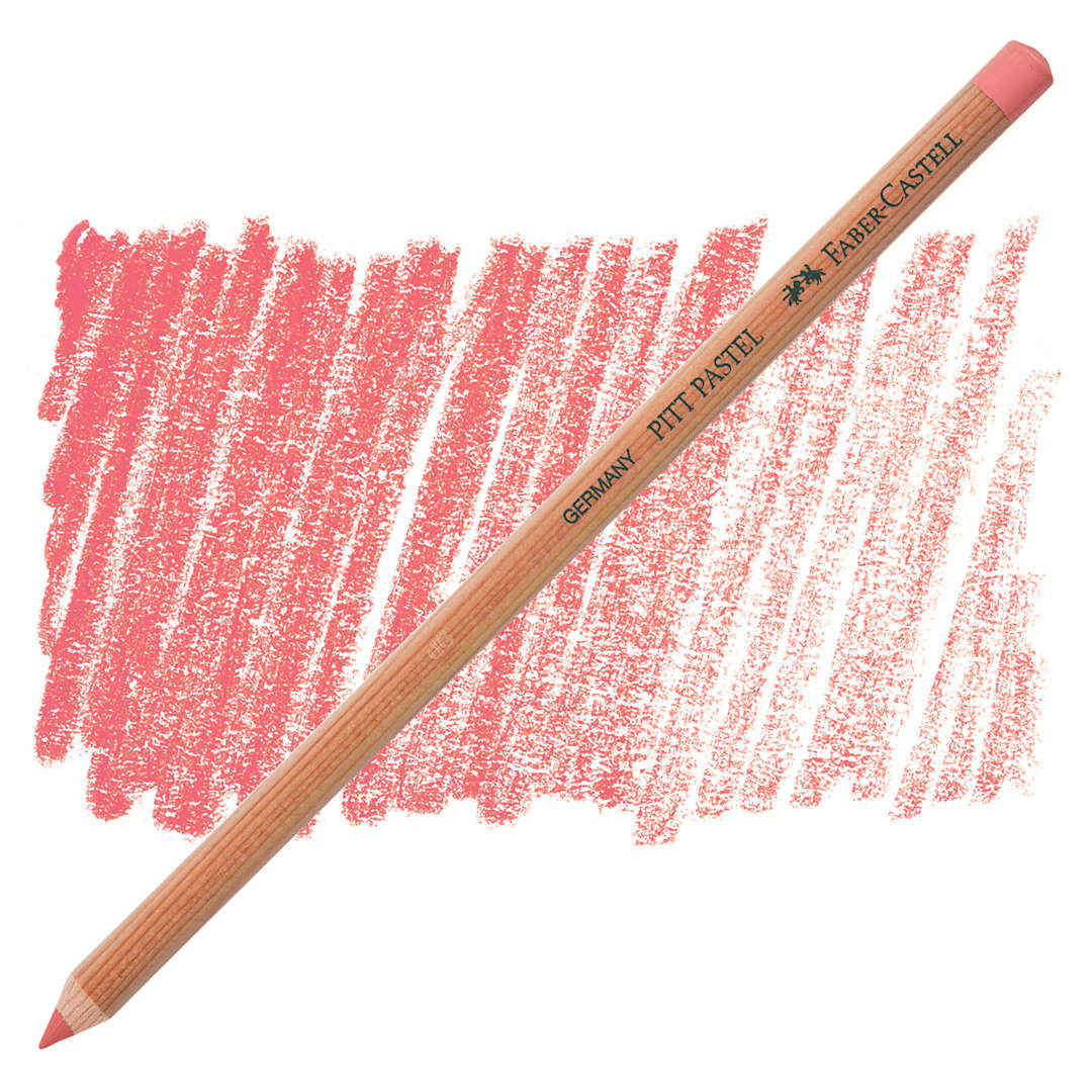 Open in modal - Faber-Castell Pitt Pastel Pencil - Coral pencil and swatch