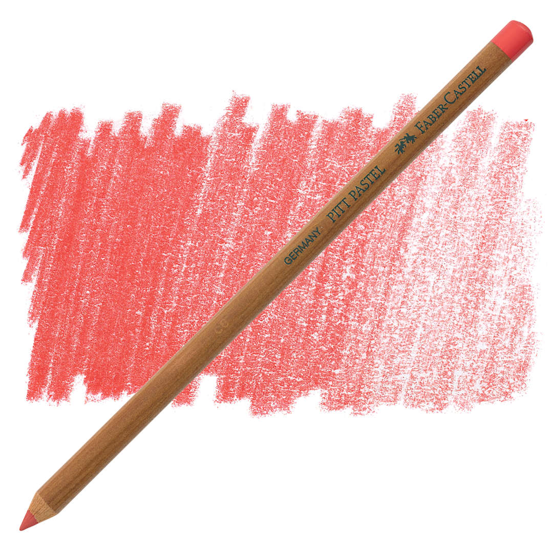 Open in modal - Faber-Castell Pitt Pastel Pencil - Pompeian Red pencil and swatch